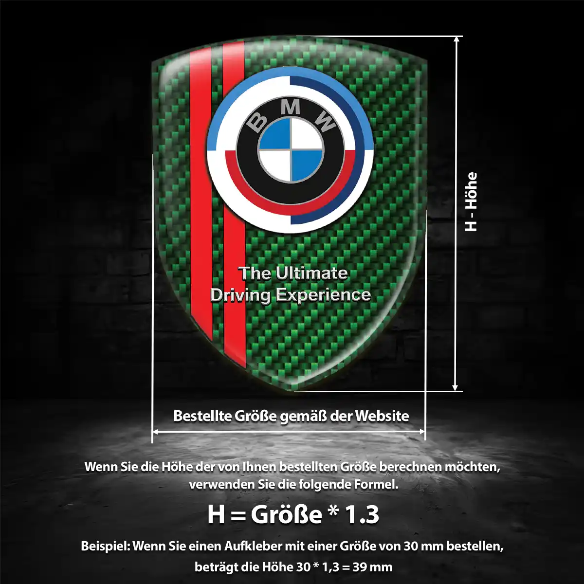 BMW Emblem Aufkleber Wappen Hohe Qualität