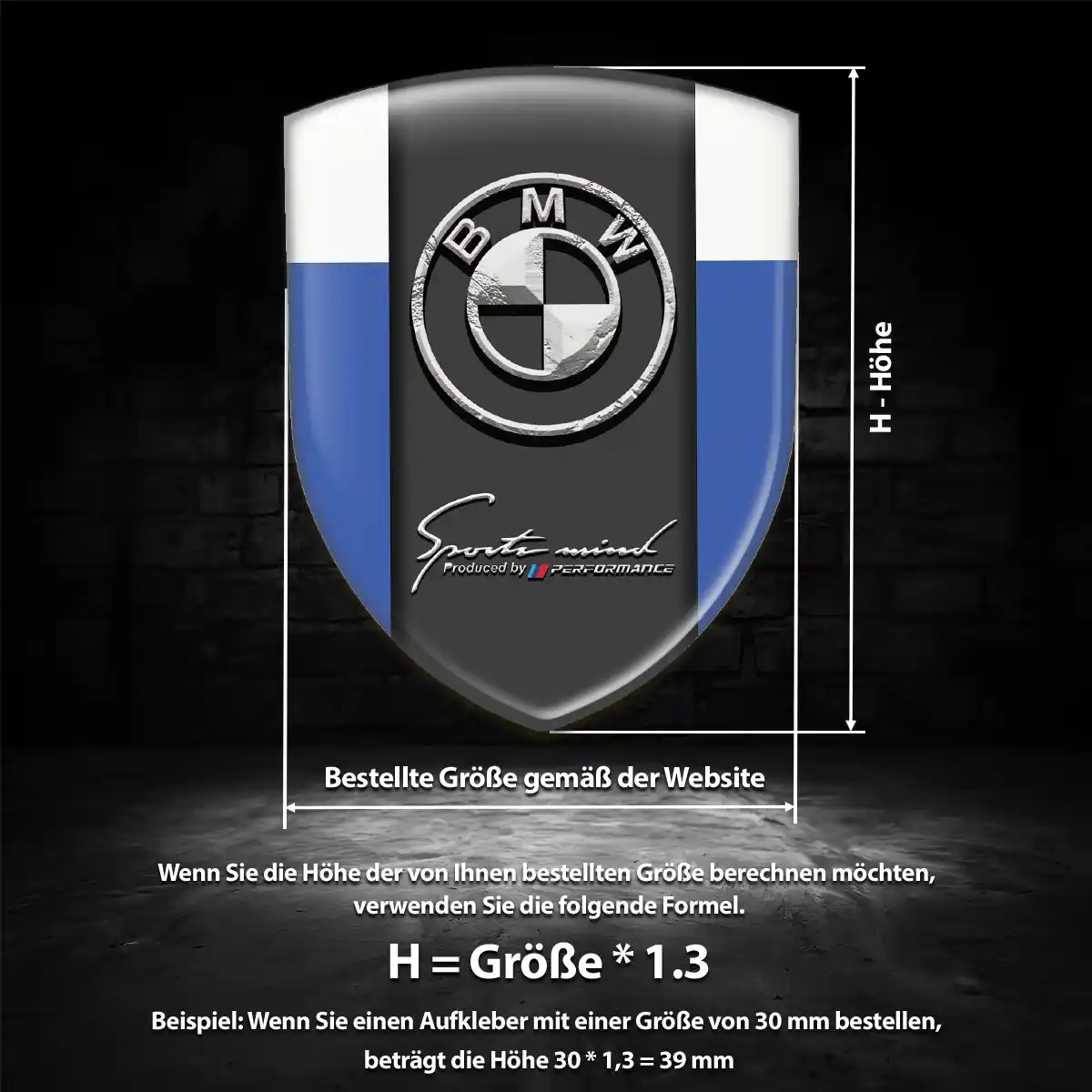 BMW Emblem Aufkleber Wappen Premium-Edition