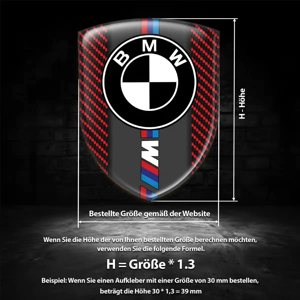 BMW Emblem Aufkleber Wappen Premiumqualität