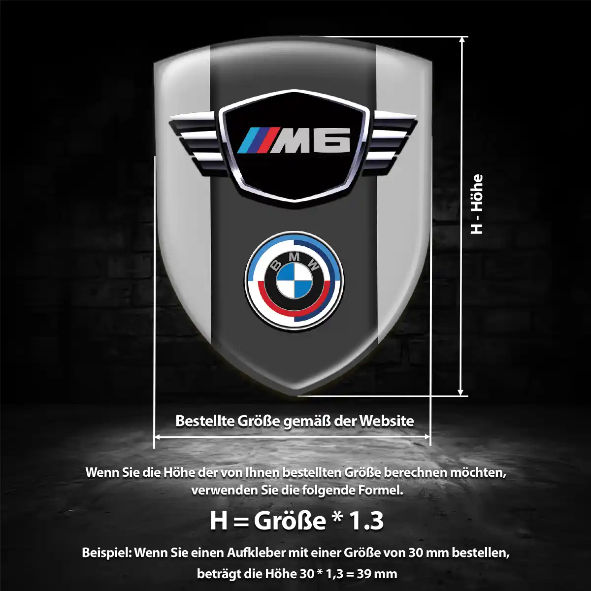 BMW Emblem Auto Hochwertiges Harz