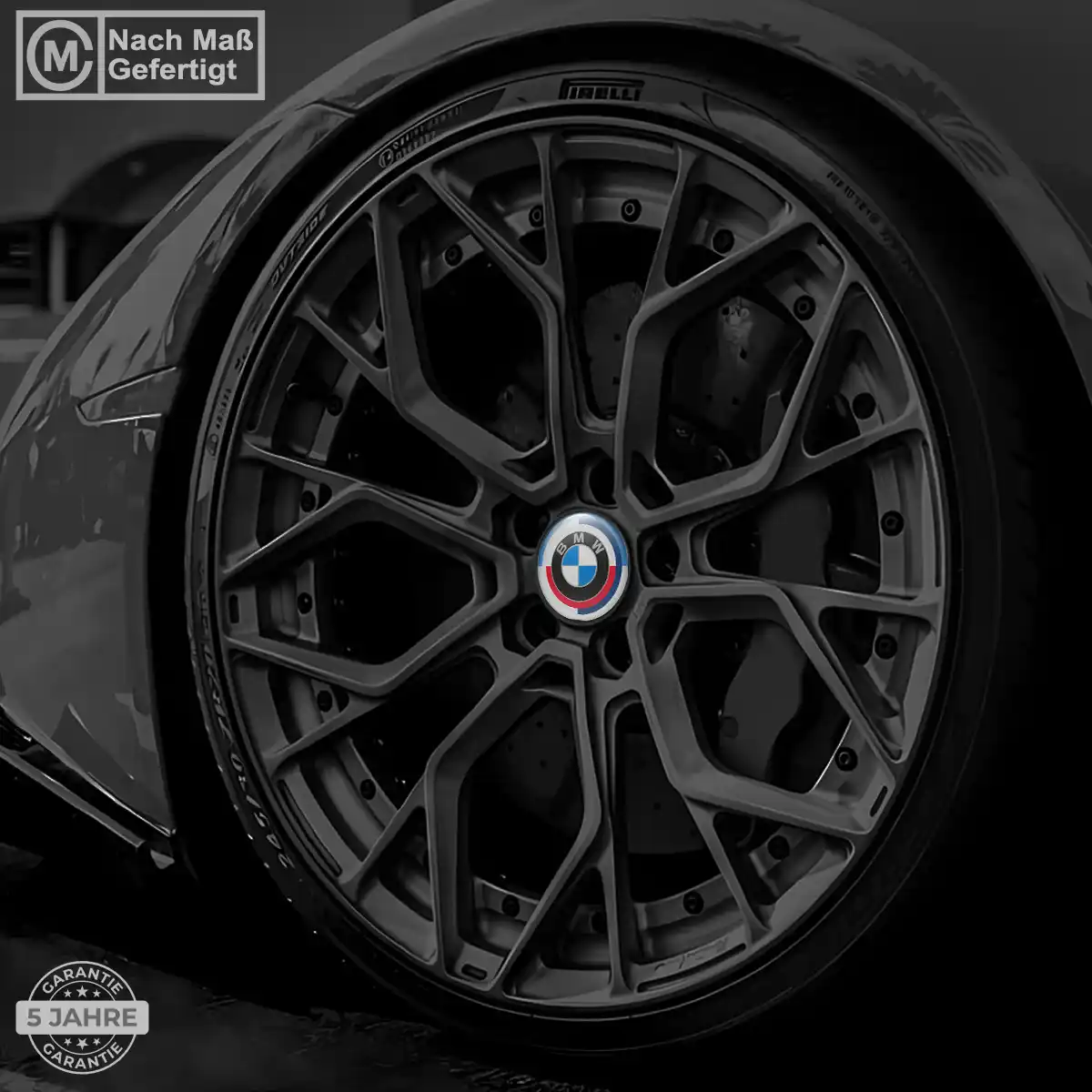 BMW Emblem Silikon Aufkleber Radkappen Premium-Edition