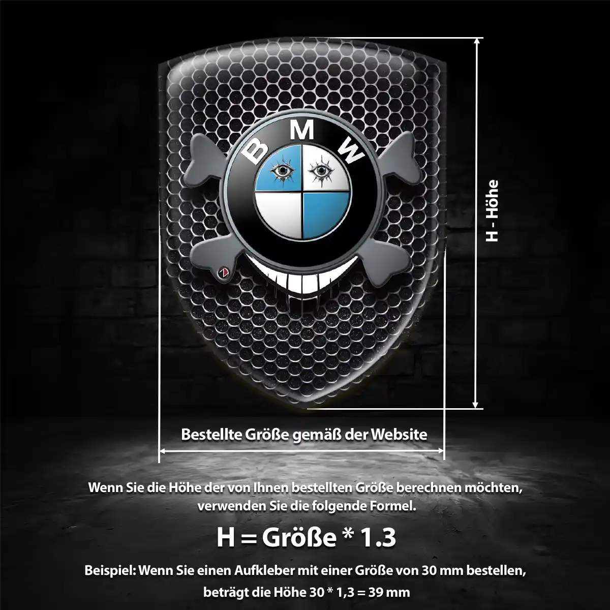 BMW Emblem Wappen Aufkleber Auto Hohe Qualität
