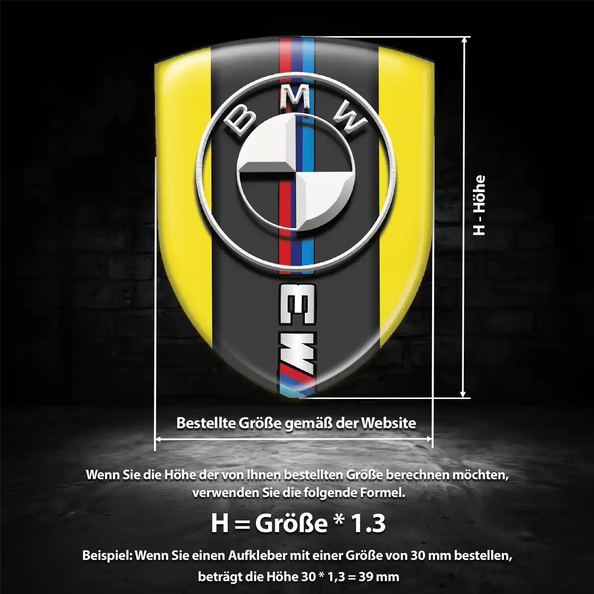 BMW Emblem Wappen Aufkleber Auto Limitierte Auflage