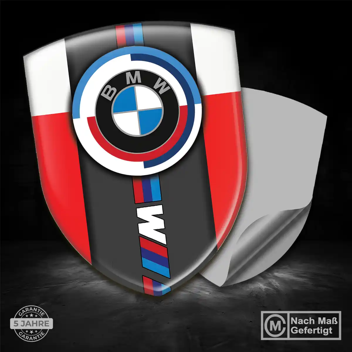 BMW Emblem Wappen Aufkleber Auto Premium-Edition