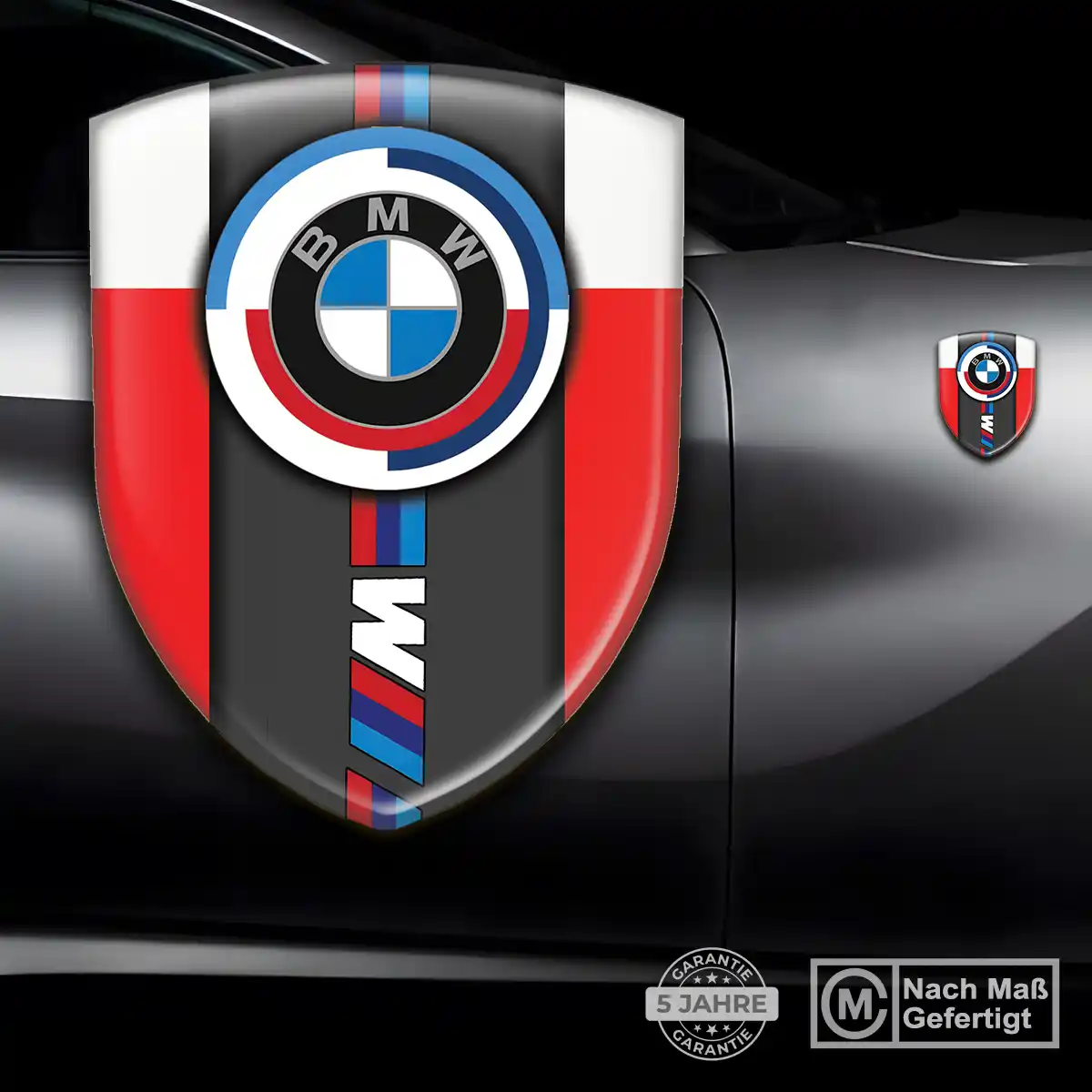 BMW Emblem Wappen Aufkleber Auto Premium-Edition