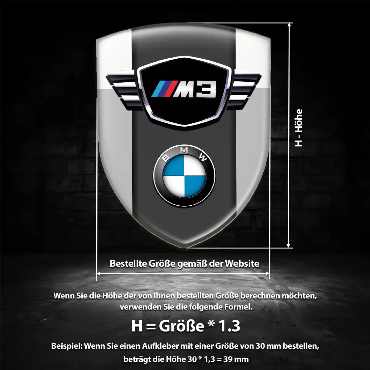 BMW Emblem Wappen Aufkleber Auto Stilvolles Design