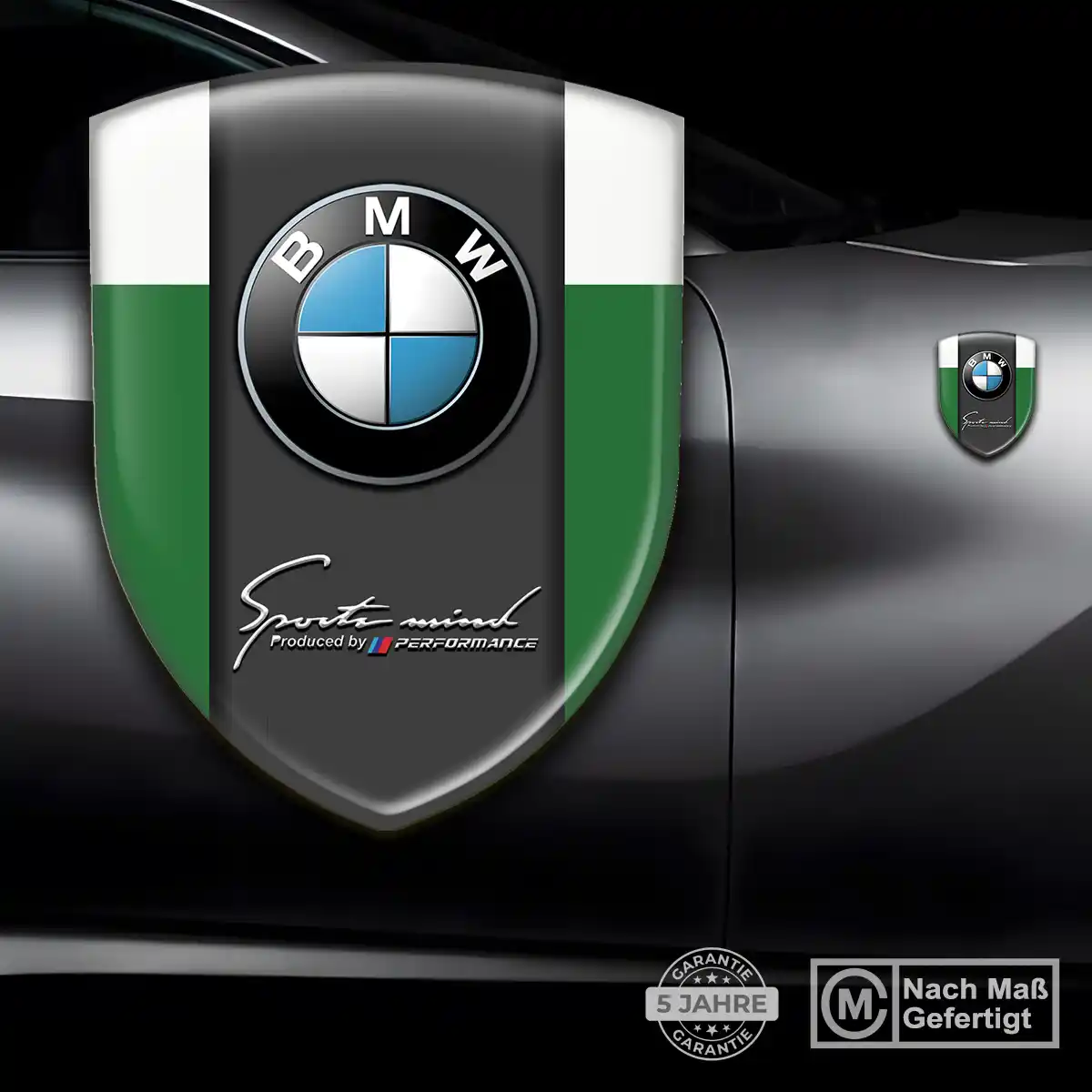 BMW Emblem Wappen Aufkleber Interieurdesign
