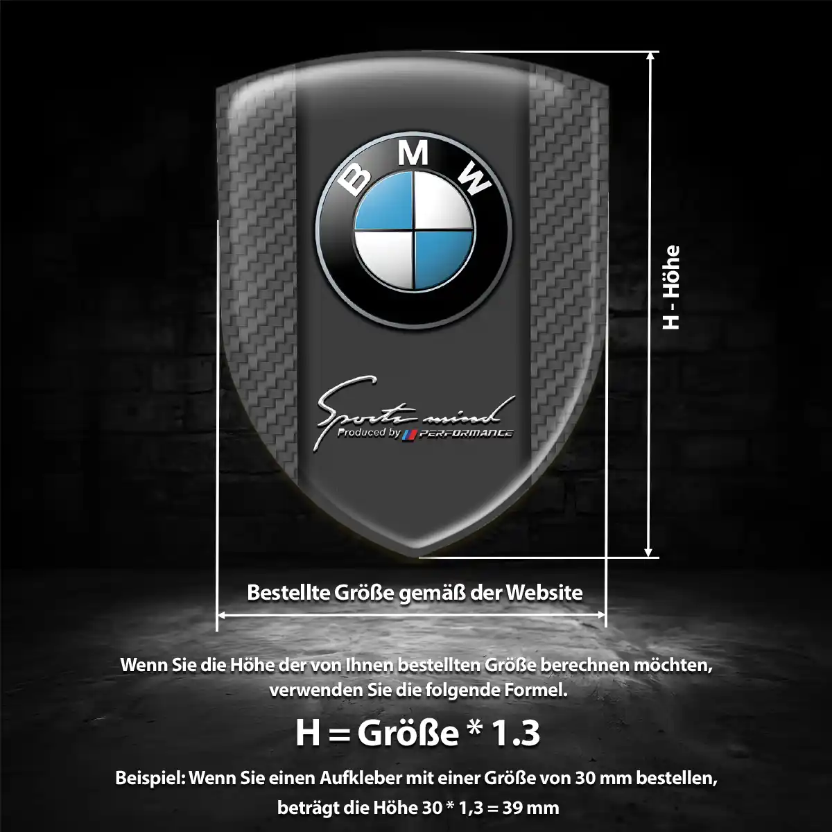 BMW Emblem Wappen Aufkleber Limitierte Auflage