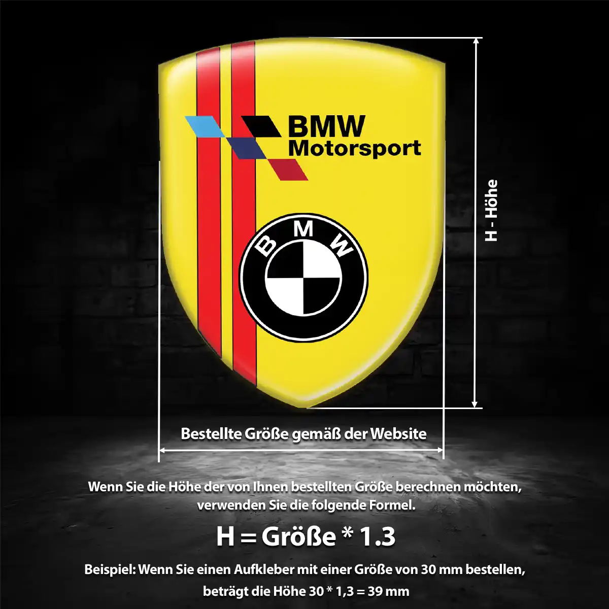 BMW Emblem Wappen Aufkleber Premium-Edition