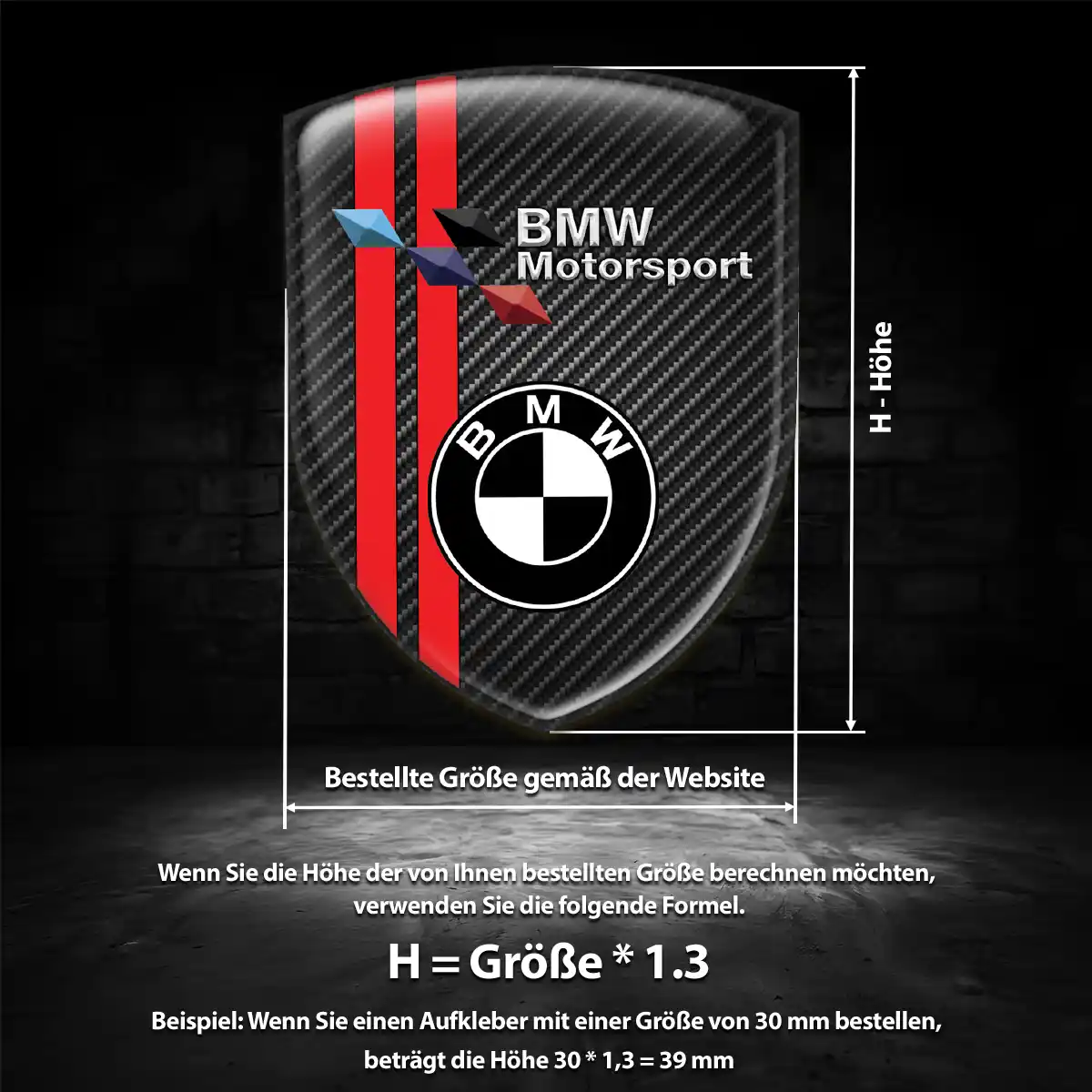 BMW Emblem Wappen Aufkleber Premiumqualität