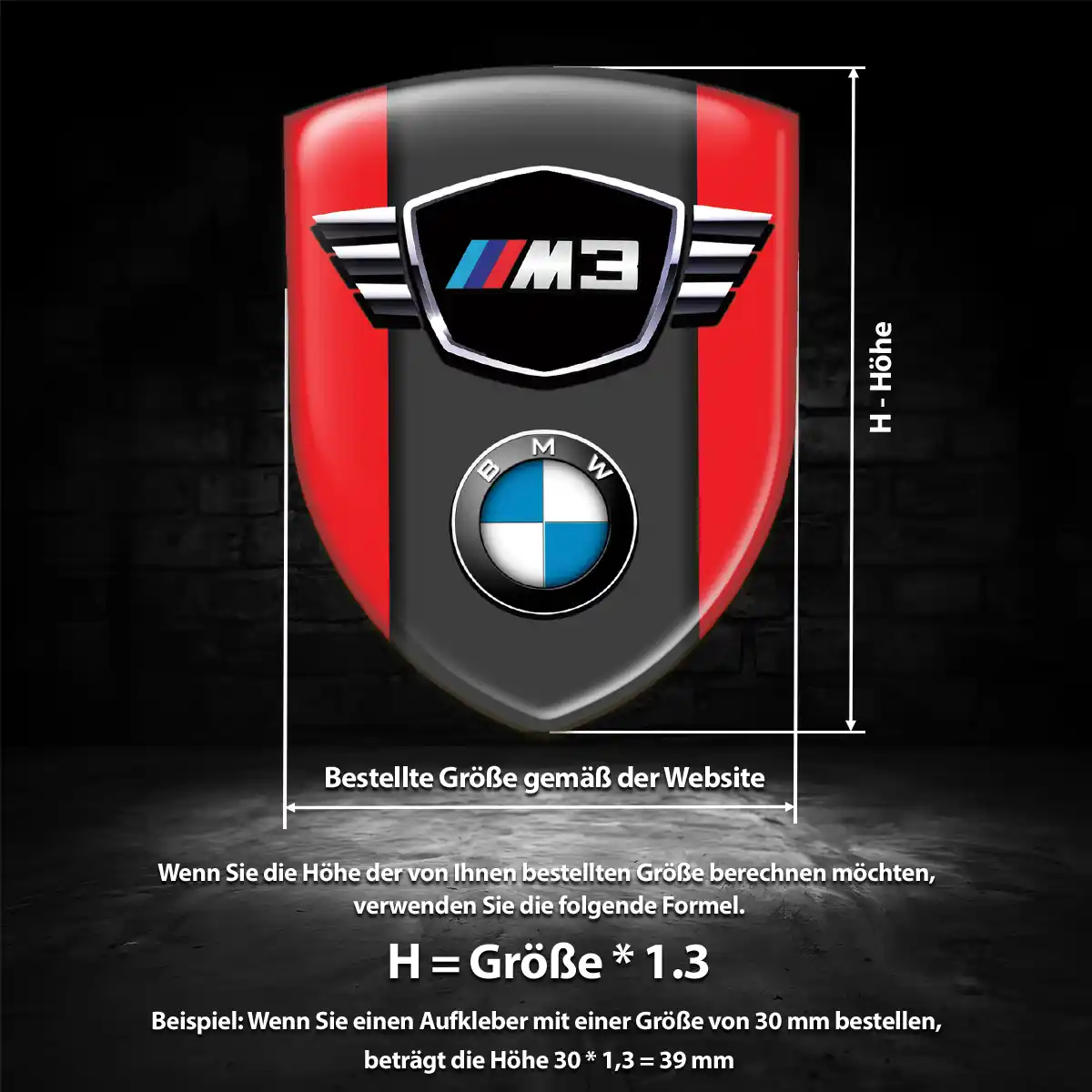 BMW Emblem Wappen Auto Premiumqualität