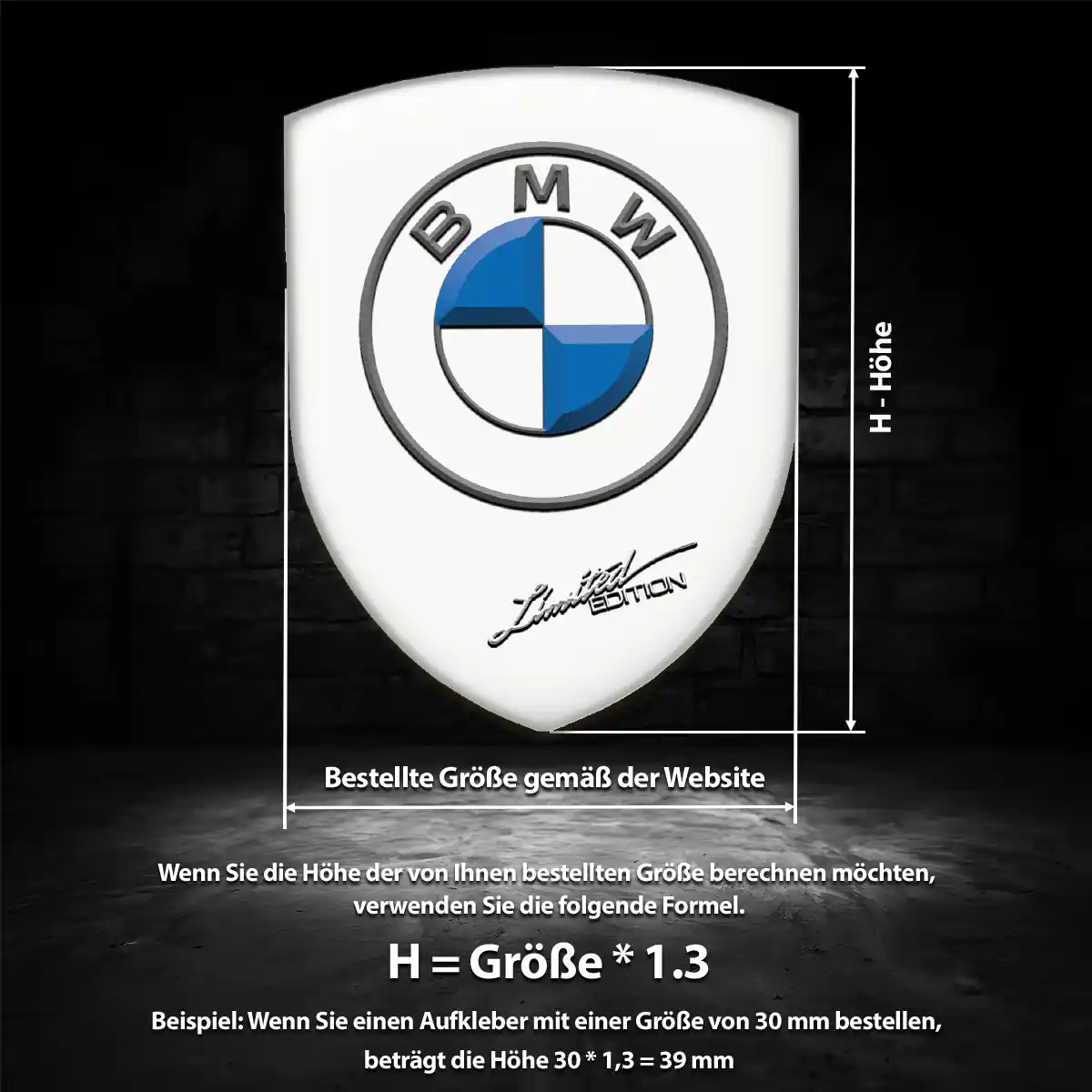 BMW Embleme Auto Limitierte Auflage
