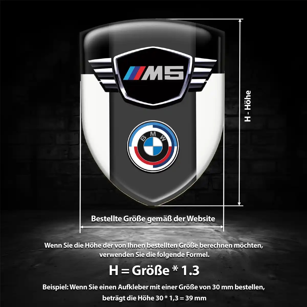 BMW Embleme Hochwertiges Harz
