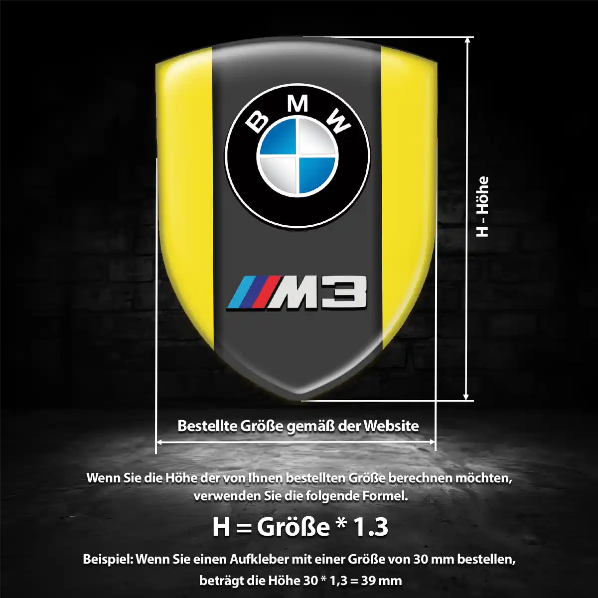 BMW Embleme Silikon Aufkleber Auto Hohe Qualität