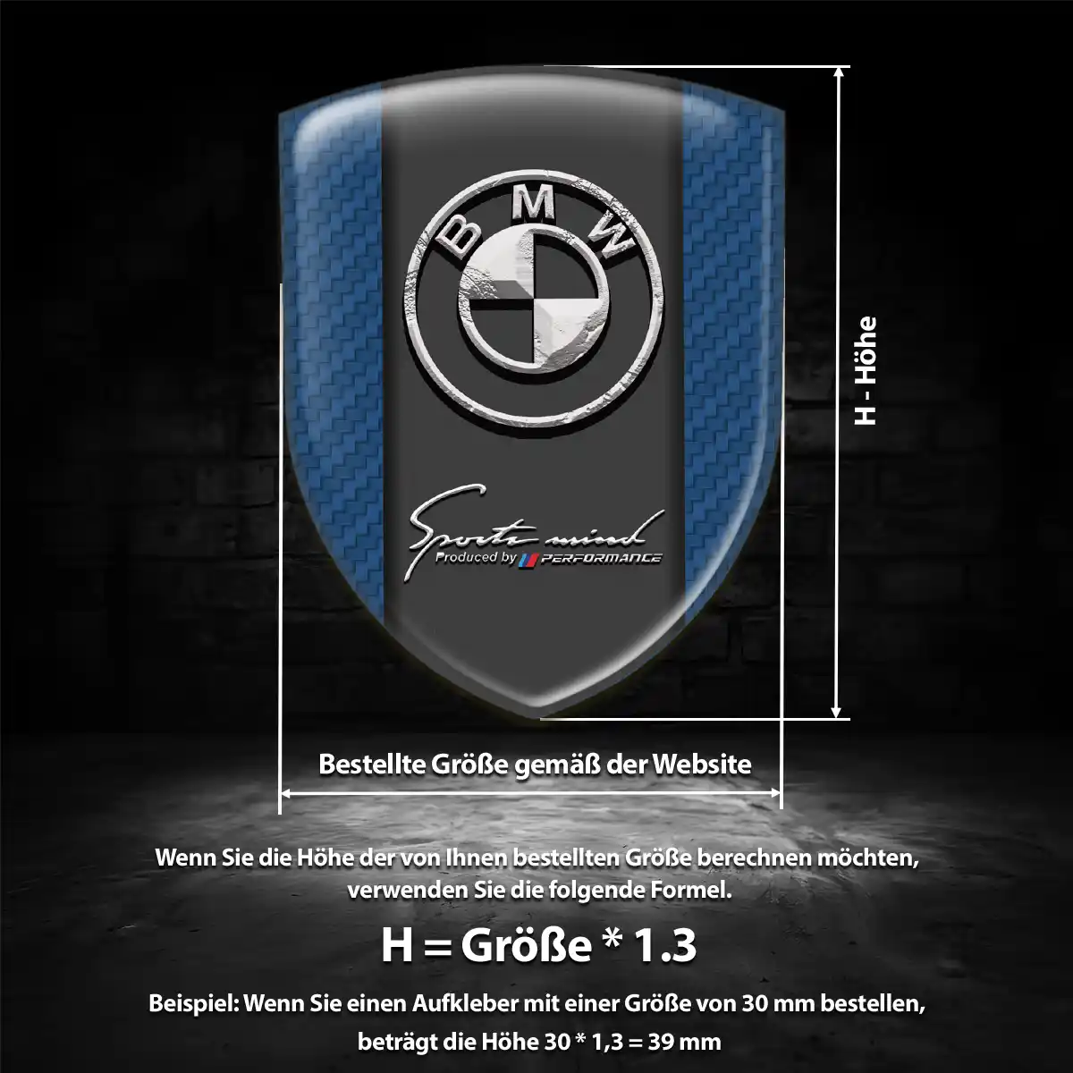 BMW Embleme Silikon Aufkleber Auto Luxus-Edition