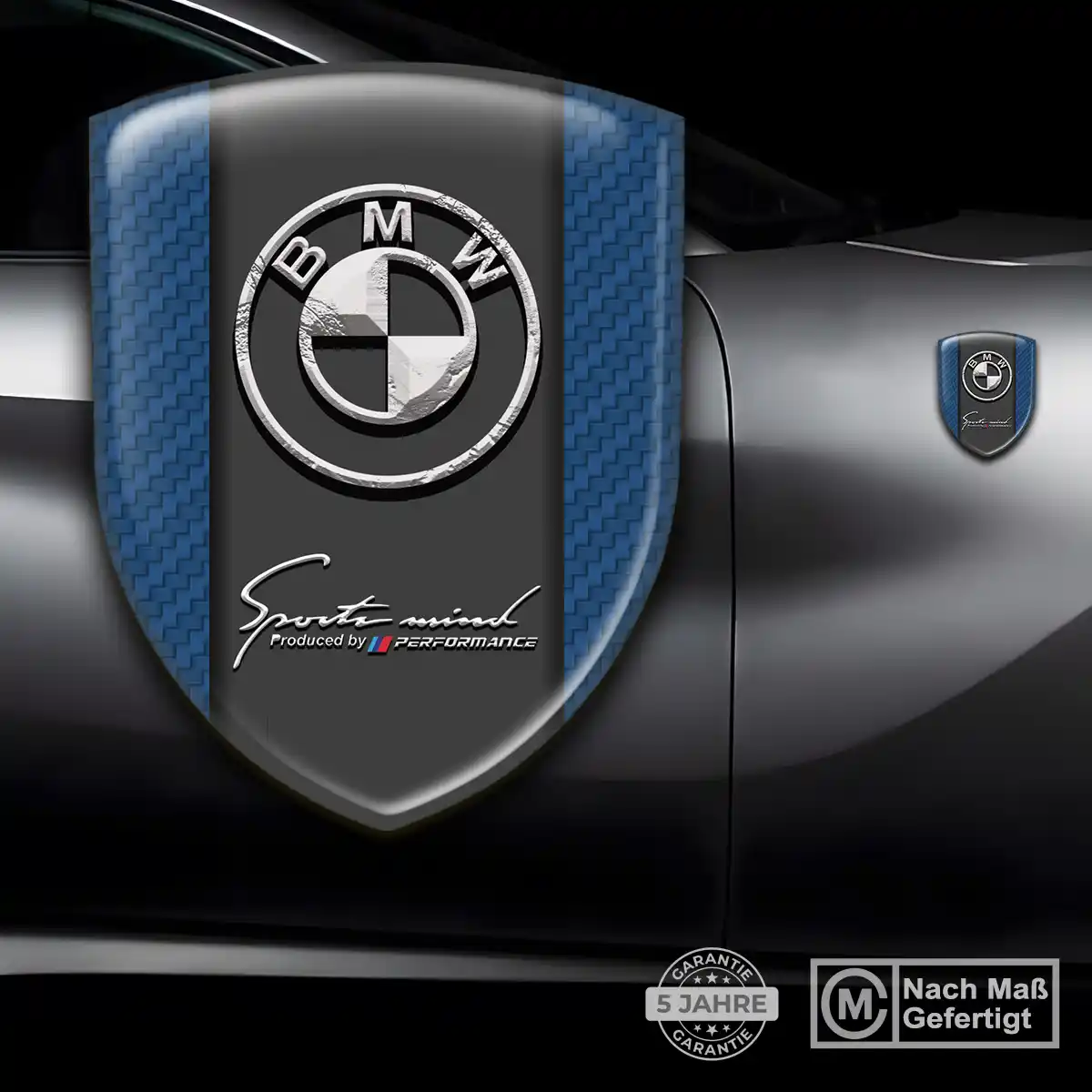 BMW Embleme Silikon Aufkleber Auto Luxus-Edition