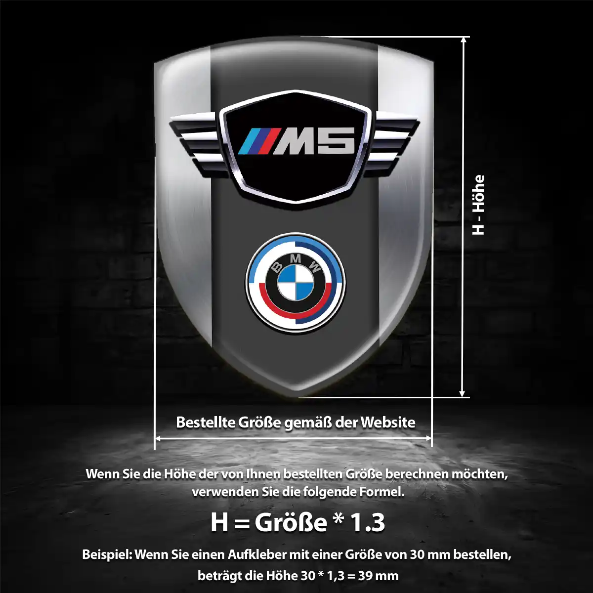 BMW Embleme Silikon Aufkleber Auto Premium-Edition