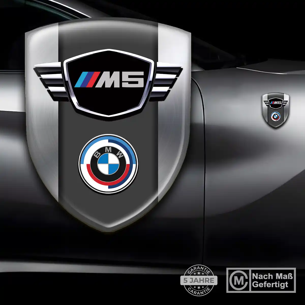 BMW Embleme Silikon Aufkleber Auto Premium-Edition
