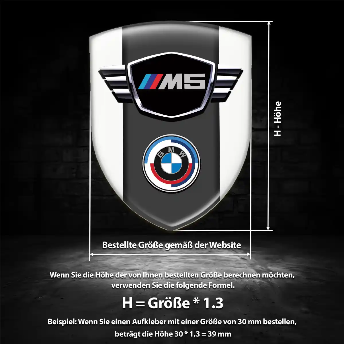 BMW Embleme Silikon Aufkleber Auto Premiumqualität
