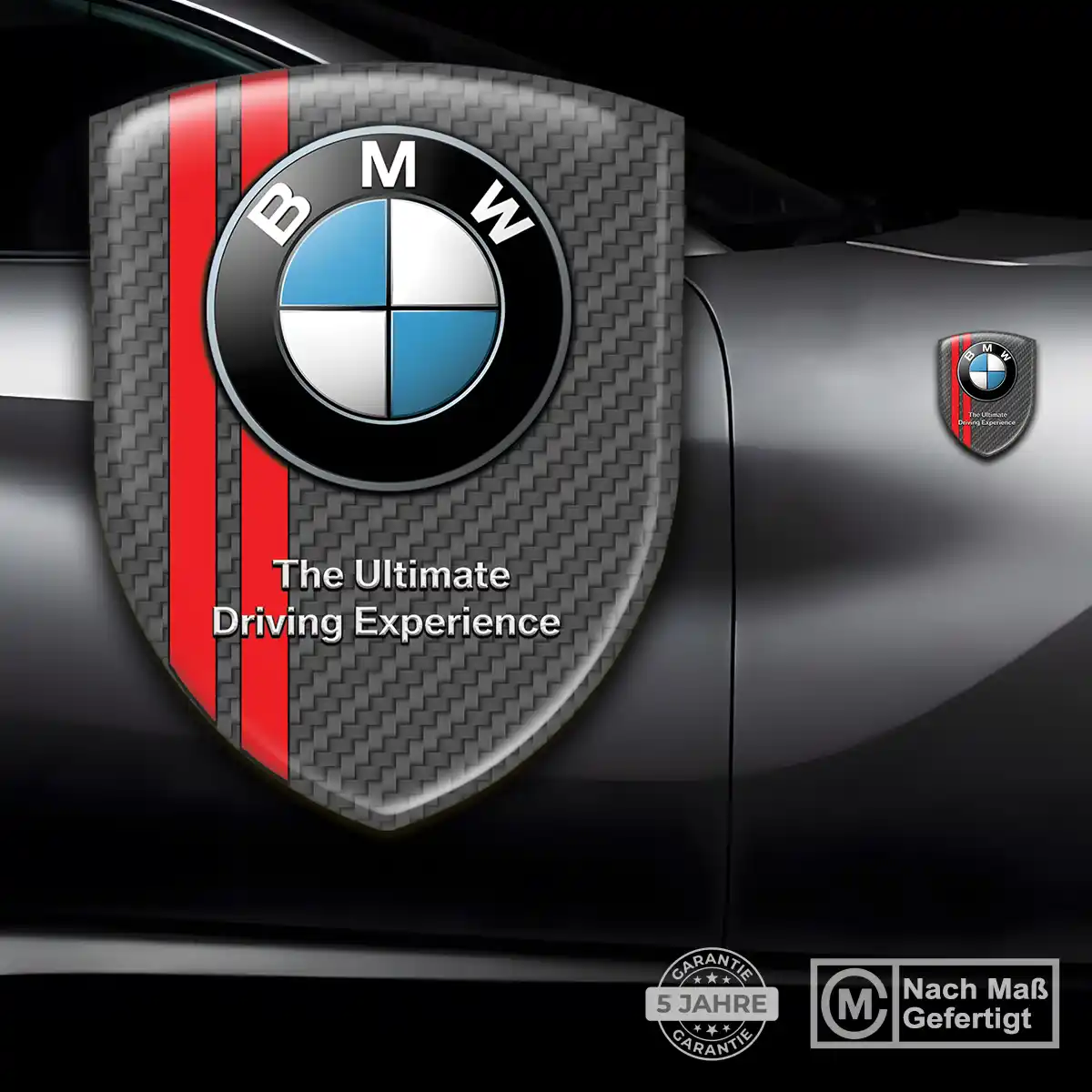 BMW Embleme Silikon Aufkleber Luxus-Edition
