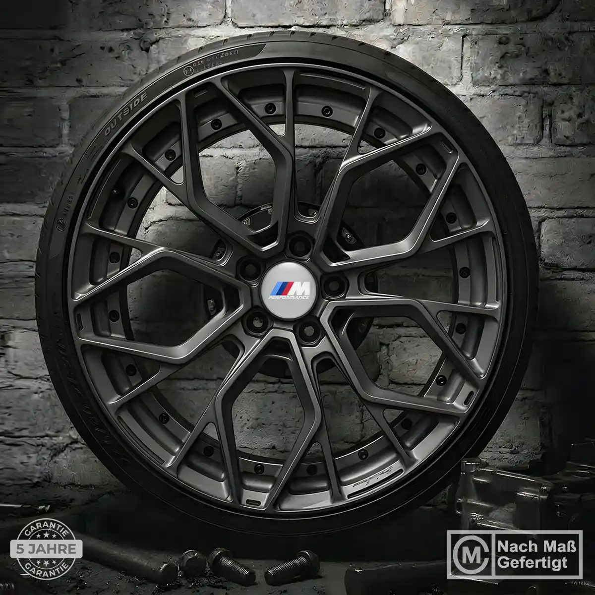 BMW M Aufkleber Radkappen Stilvolles Design