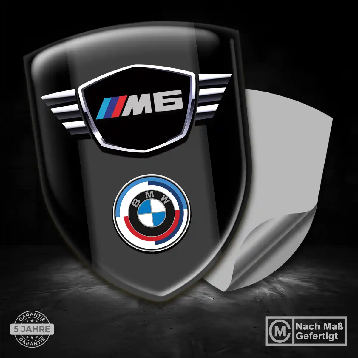 BMW Silikon Aufkleber Embleme Auto Hochwertiges Harz