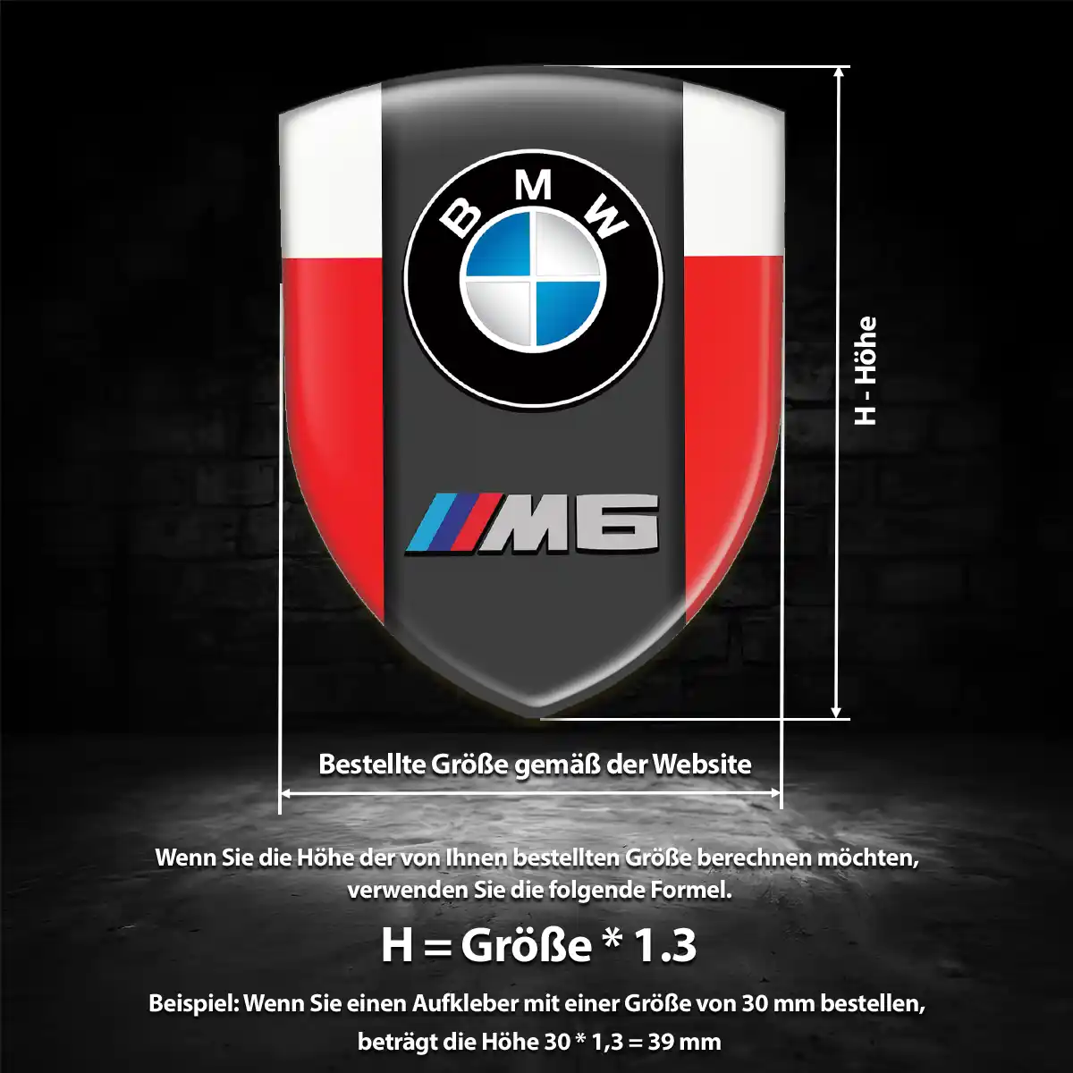 BMW Silikon Aufkleber Embleme Auto Luxus-Edition