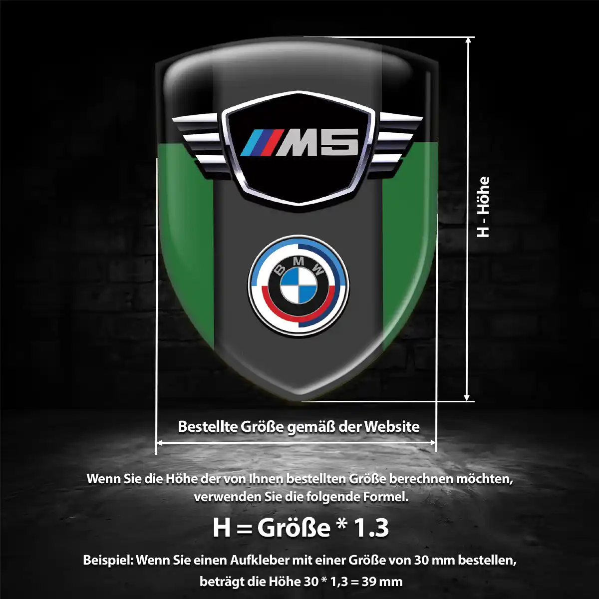 BMW Silikon Aufkleber Hohe Qualität