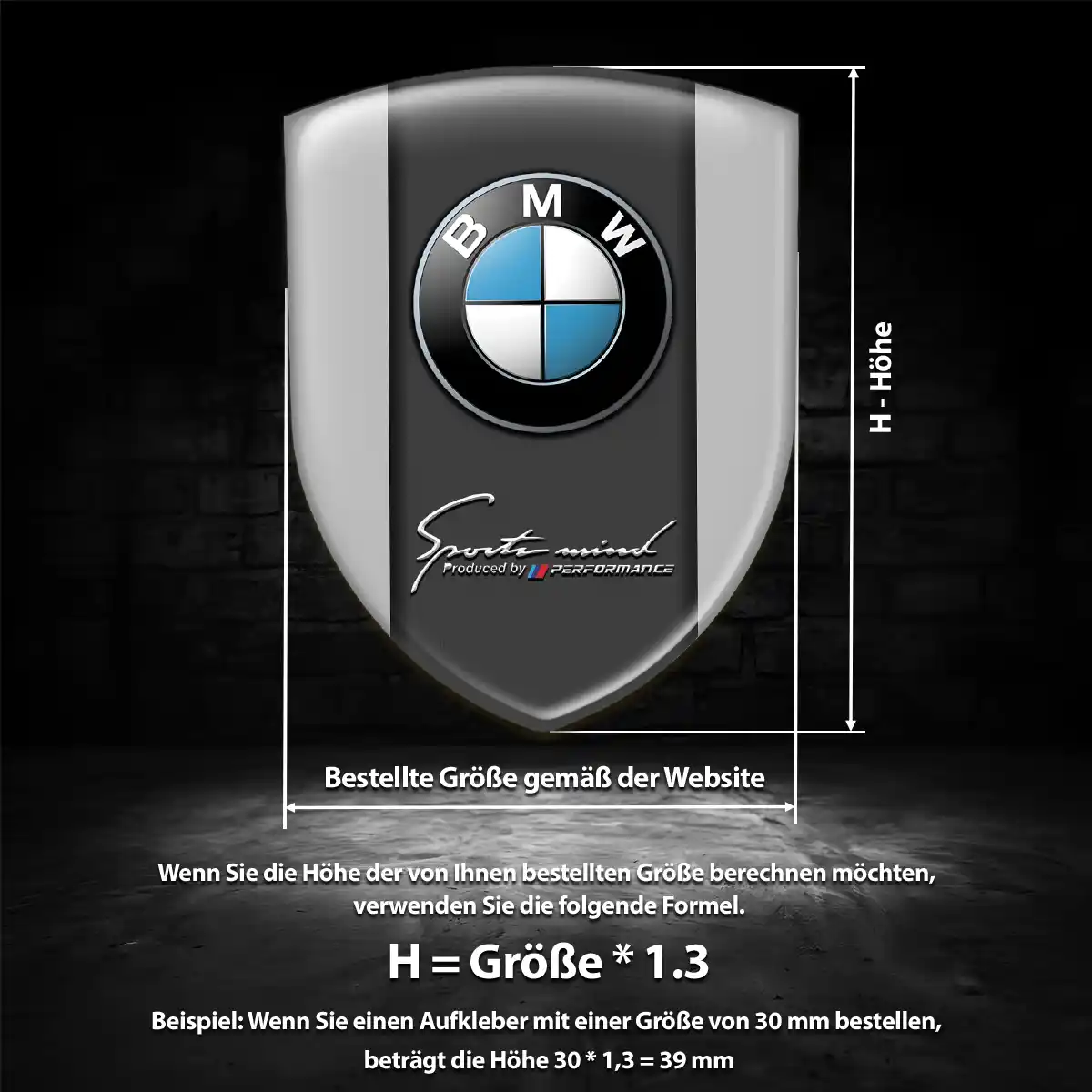 BMW Silikon Aufkleber Limitierte Auflage