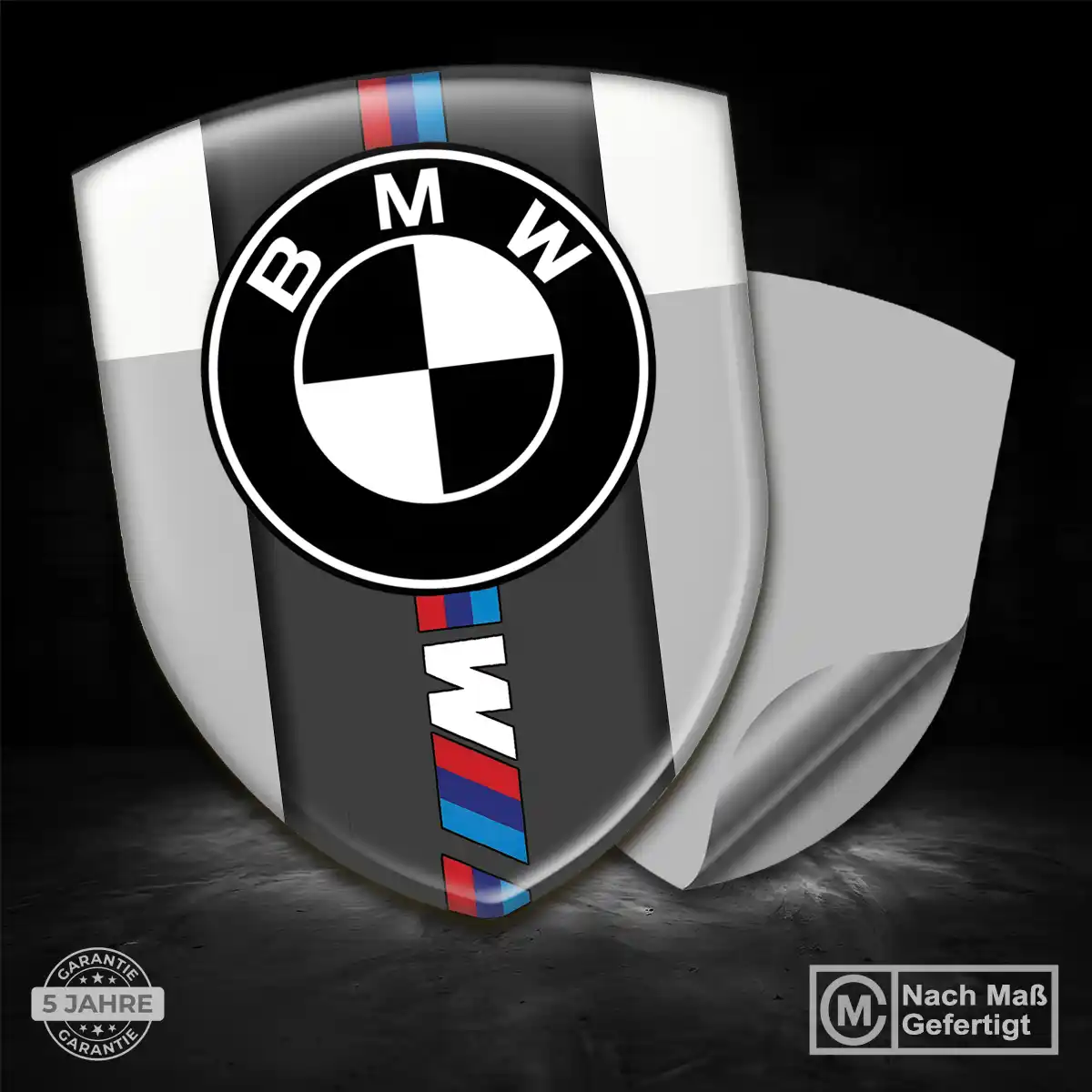 BMW Silikon Aufkleber Wappen Auto Hochwertiges Harz