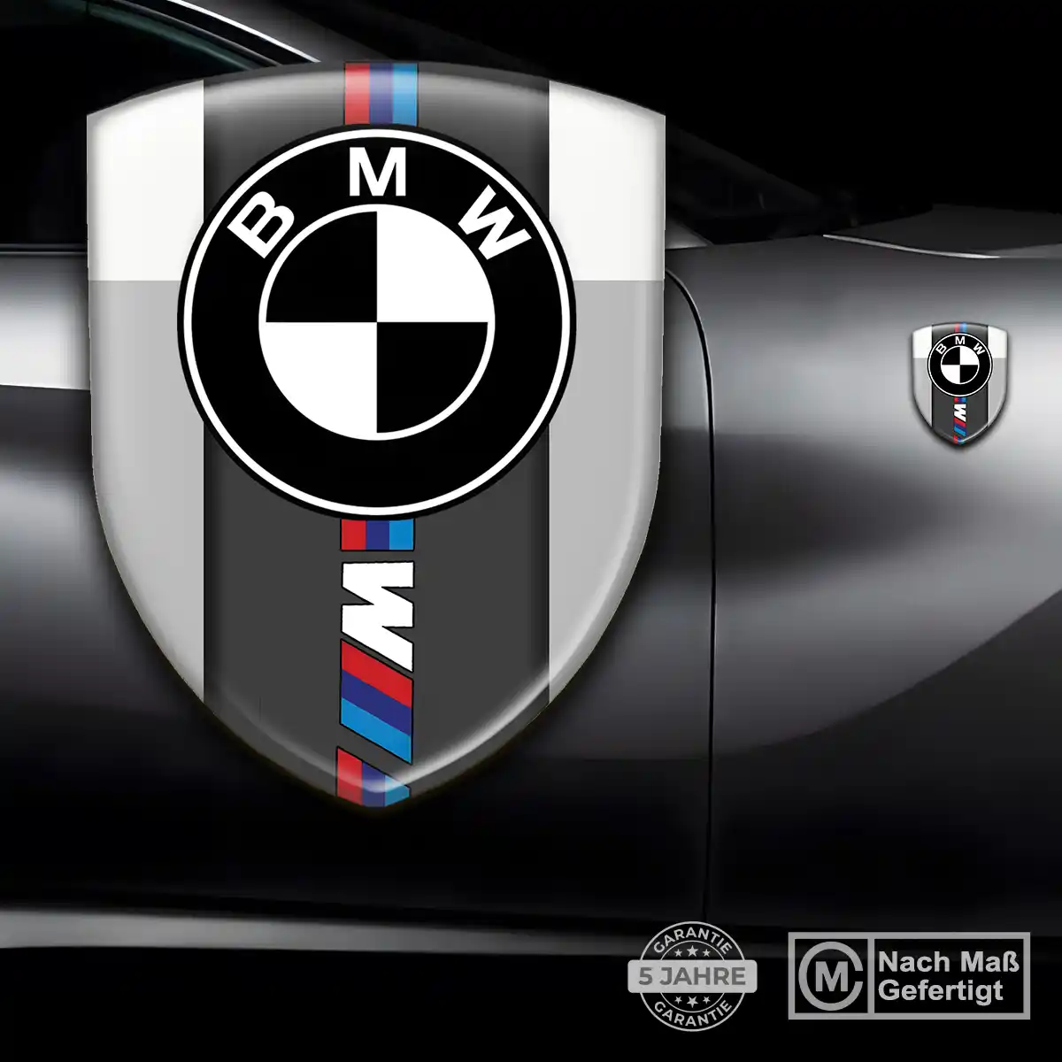 BMW Silikon Aufkleber Wappen Auto Hochwertiges Harz