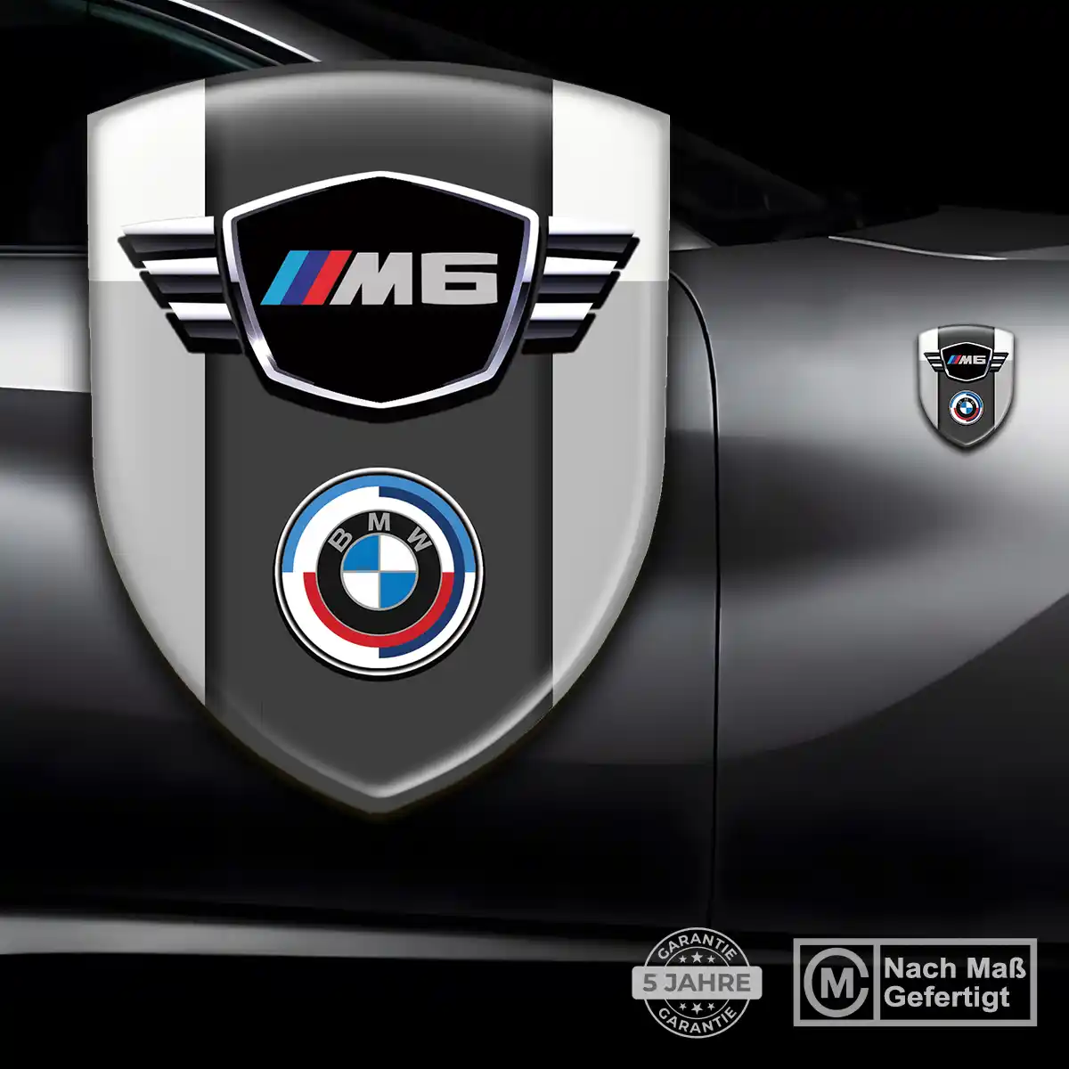 BMW Silikon Aufkleber Wappen Auto Hohe Qualität