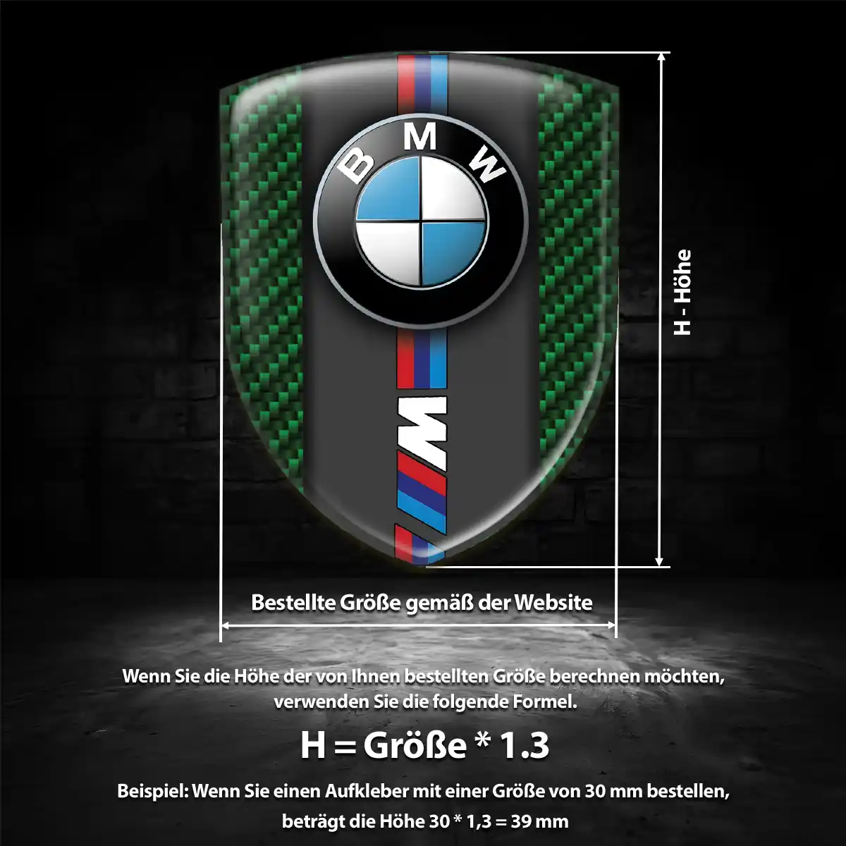 BMW Silikon Aufkleber Wappen Auto Limitierte Auflage
