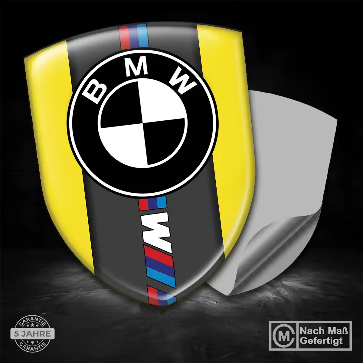 BMW Silikon Aufkleber Wappen Auto Luxus-Edition