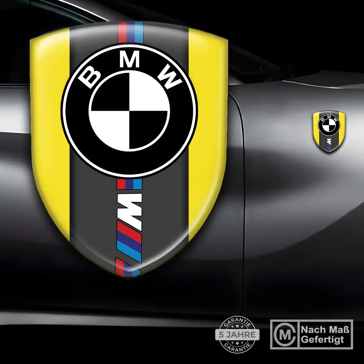 BMW Silikon Aufkleber Wappen Auto Luxus-Edition