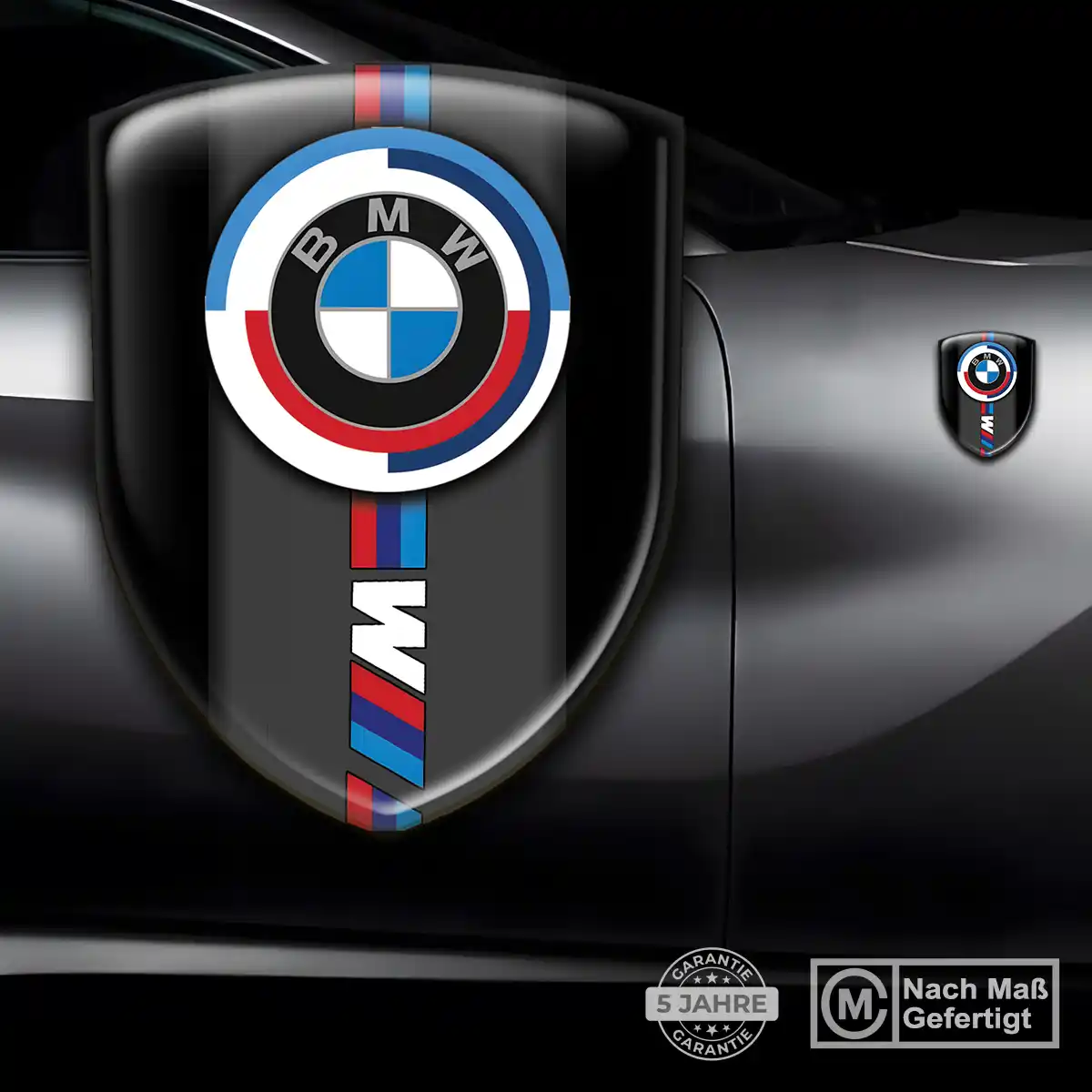 BMW Silikon Aufkleber Wappen Auto Premiumqualität