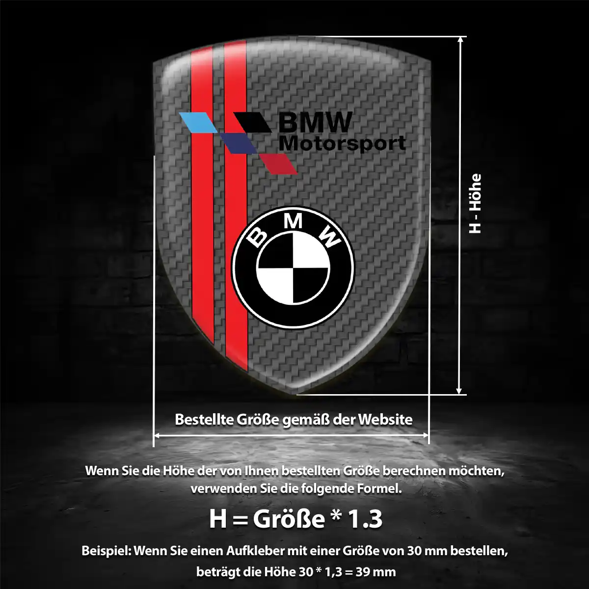 BMW Silikon Aufkleber Wappen Auto Stilvolles Design