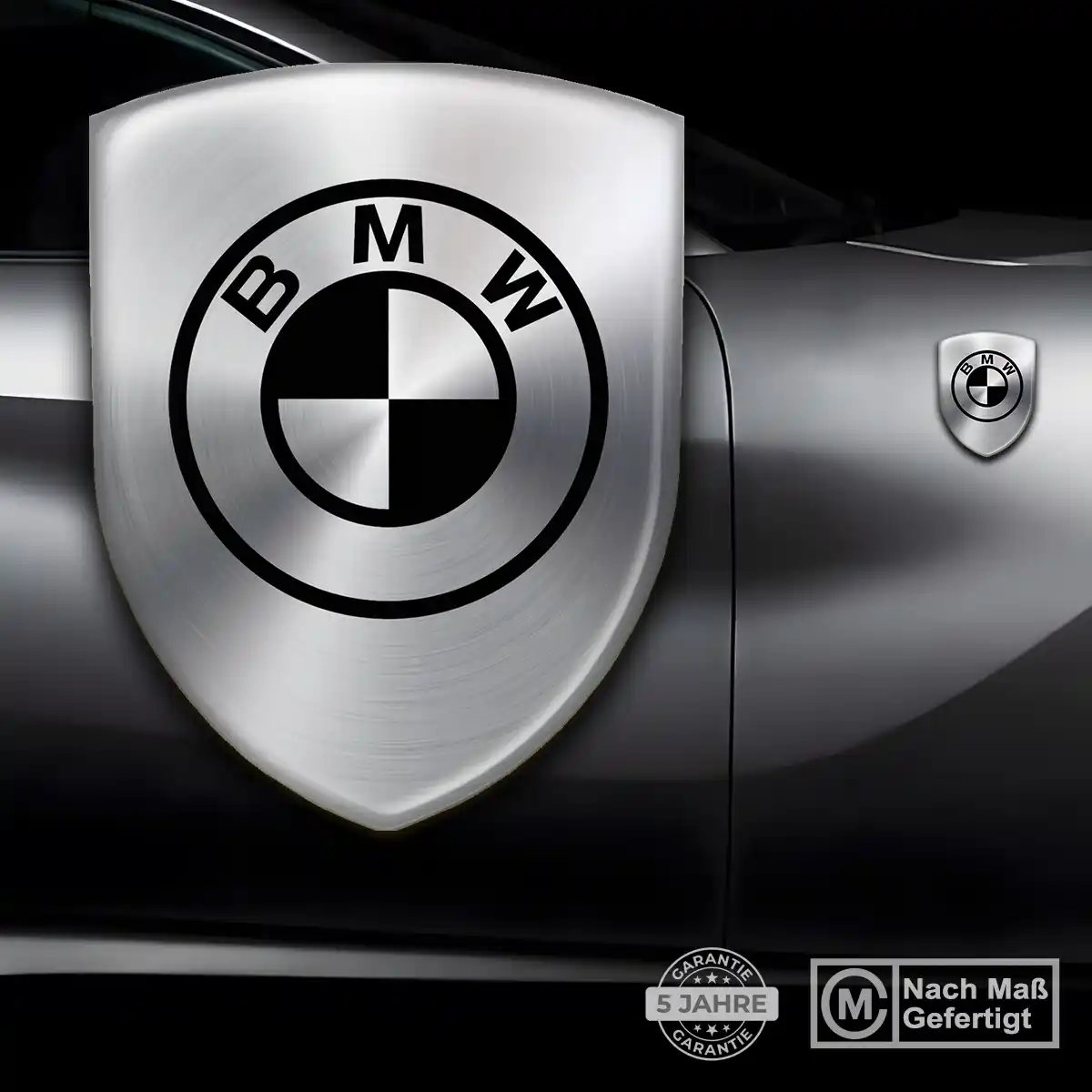 BMW Silikon Aufkleber Wappen Hochwertiges Harz