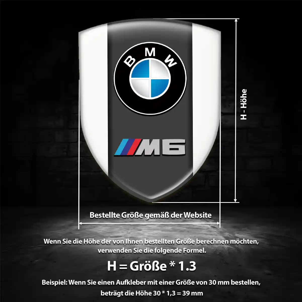 BMW Silikon Aufkleber Wappen Limitierte Auflage