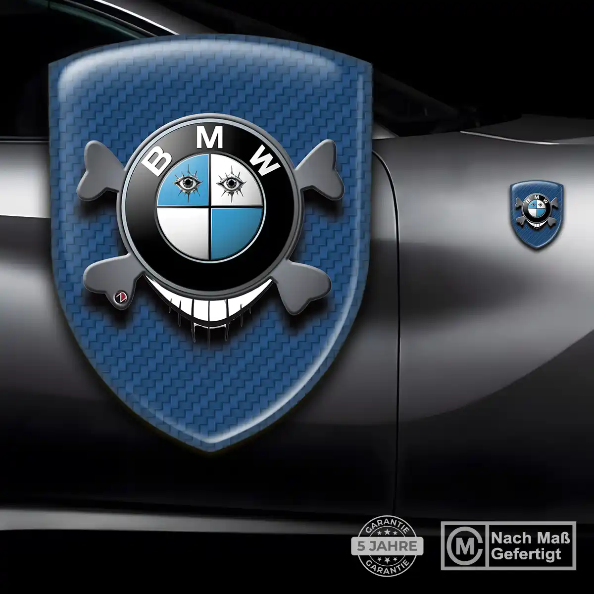 BMW Silikon Aufkleber Wappen Luxus-Edition