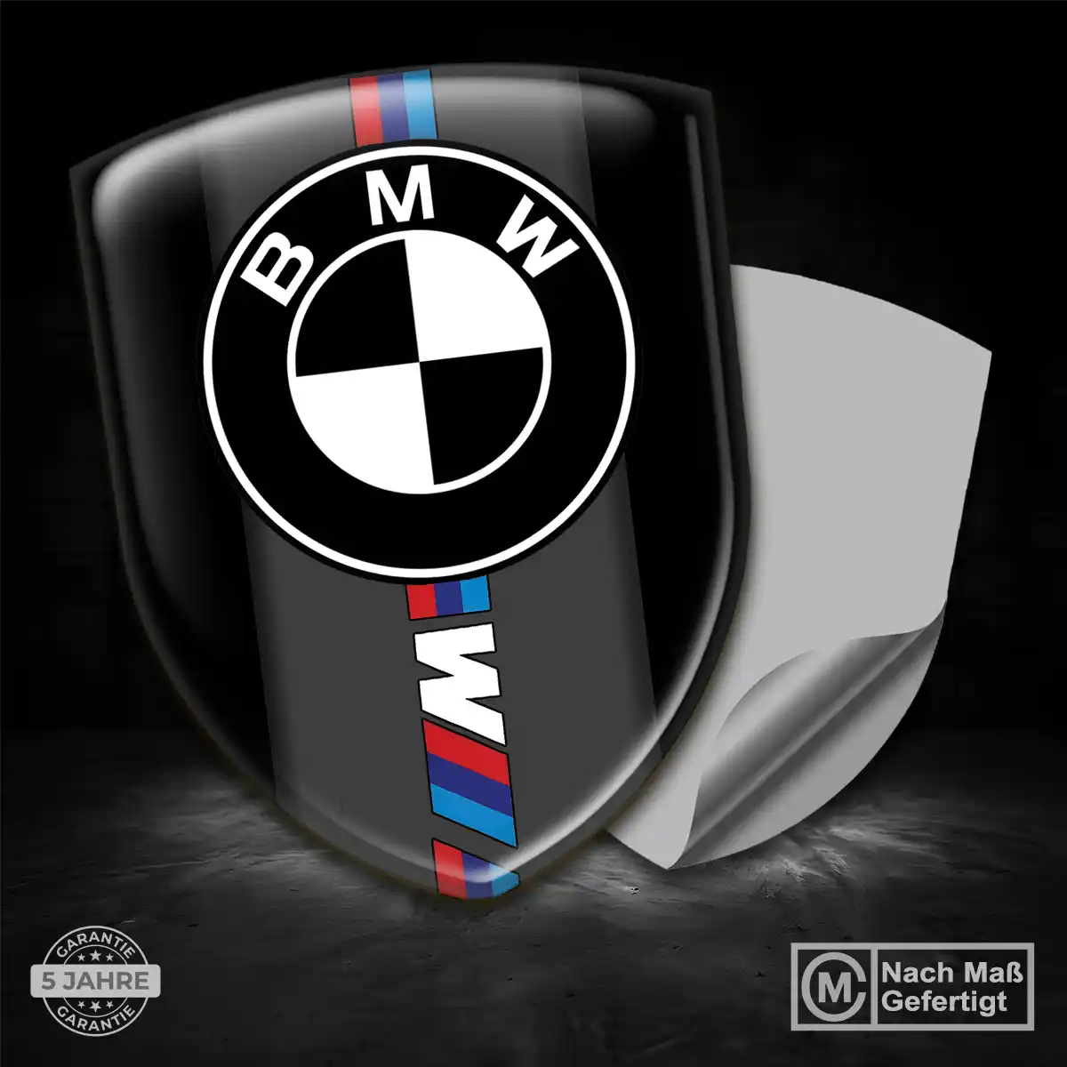 BMW Silikon Aufkleber Wappen Premium-Edition