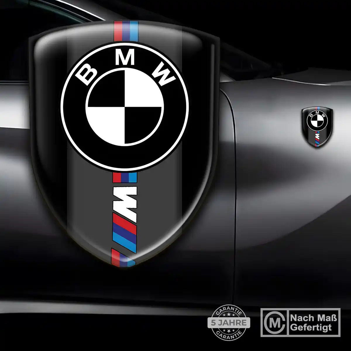 BMW Silikon Aufkleber Wappen Premium-Edition