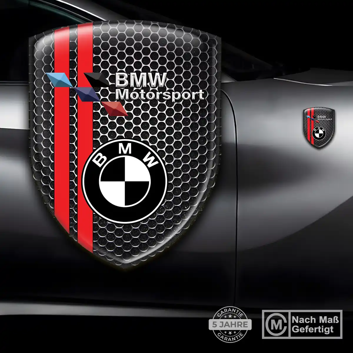 BMW Silikon Aufkleber Wappen Stilvolles Design