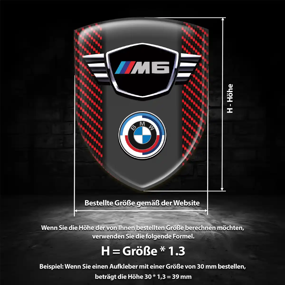 BMW Wappen Aufkleber Auto Hohe Qualität