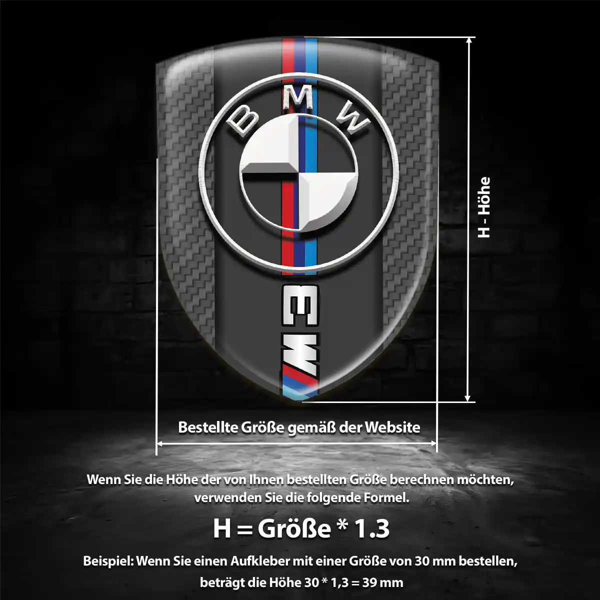 BMW Wappen Aufkleber Auto Limitierte Auflage