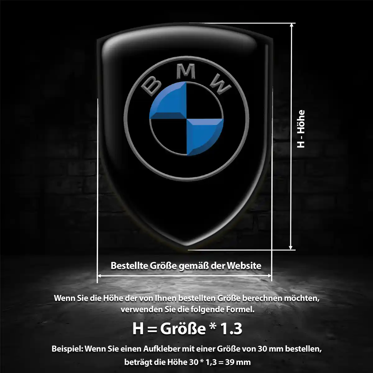 BMW Wappen Aufkleber Auto Premiumqualität