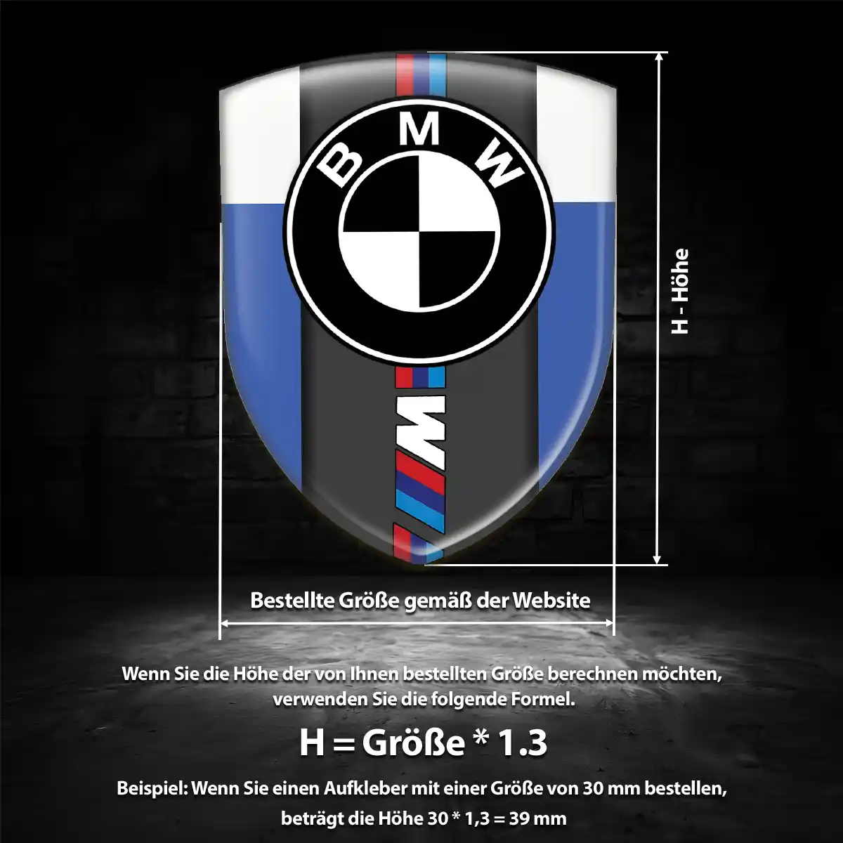 BMW Wappen Aufkleber Auto Stilvolles Design