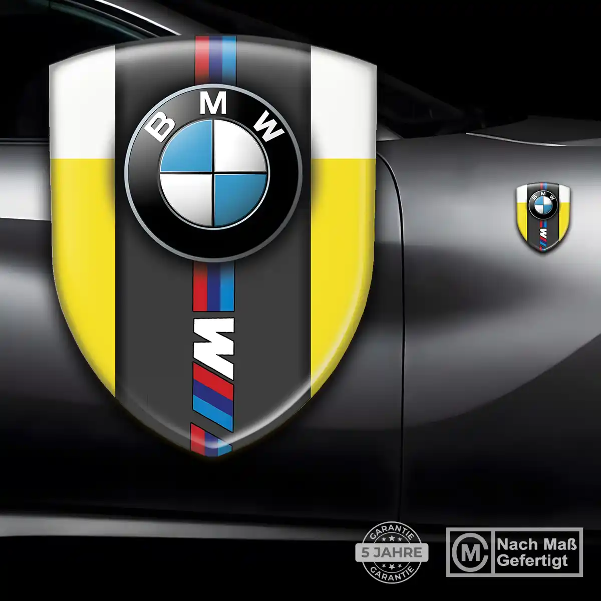 BMW Wappen Aufkleber Emblem Auto Hochwertiges Harz