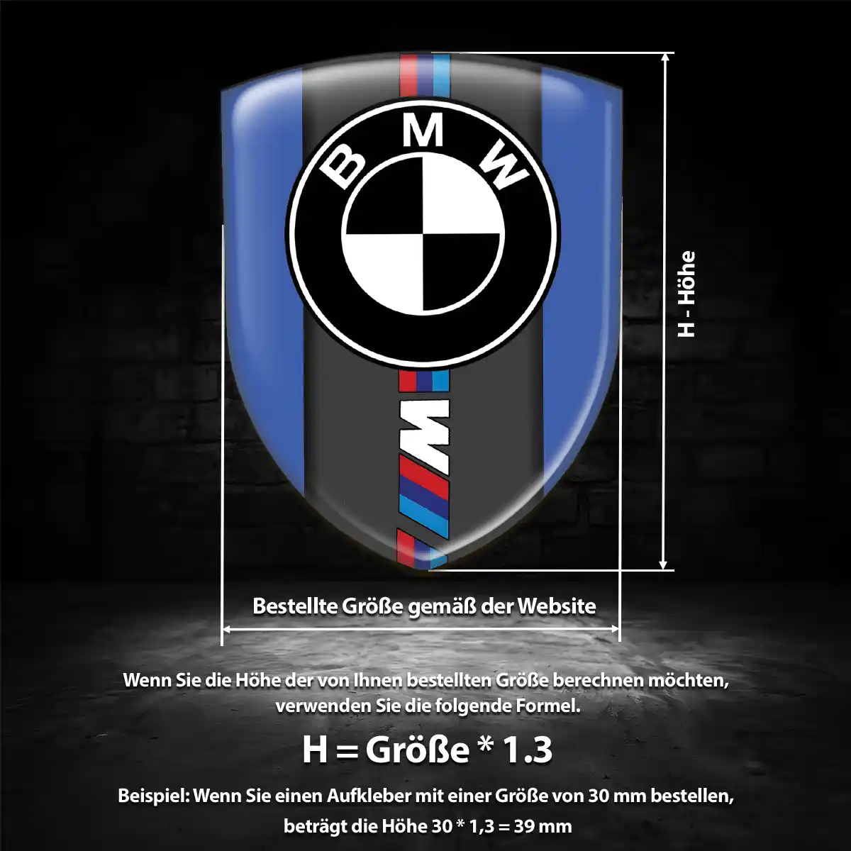 BMW Wappen Aufkleber Emblem Auto Limitierte Auflage