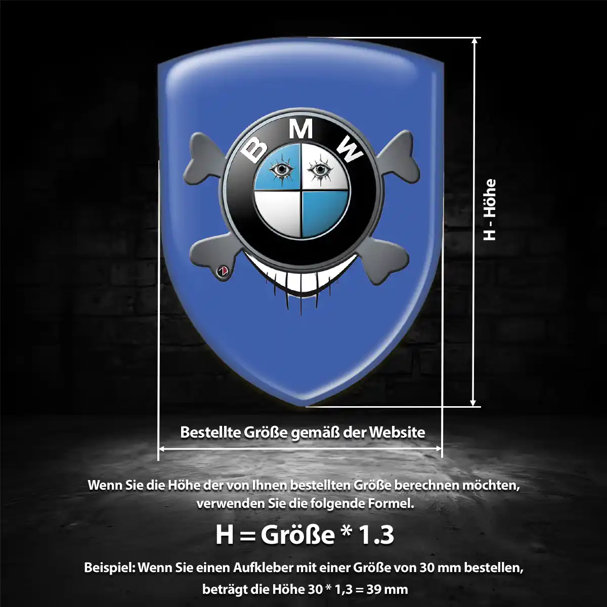 BMW Wappen Aufkleber Emblem Auto Premiumqualität